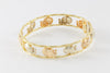 Pulsera Graziella de oro amarillo y rosa 18k con elefantes - Mayka Jewels