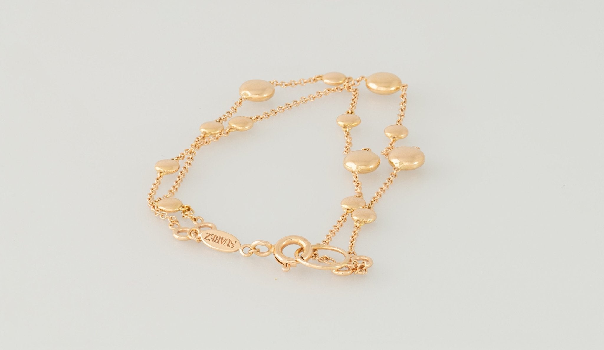 Pulsera Suarez de oro rosa 18k - Mayka Jewels