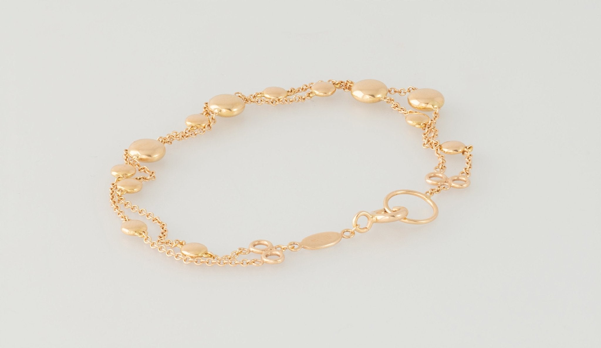 Pulsera Suarez de oro rosa 18k - Mayka Jewels