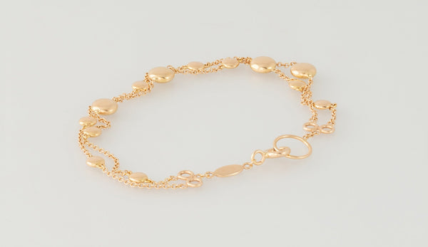 Pulsera Suarez de oro rosa 18k - Mayka Jewels