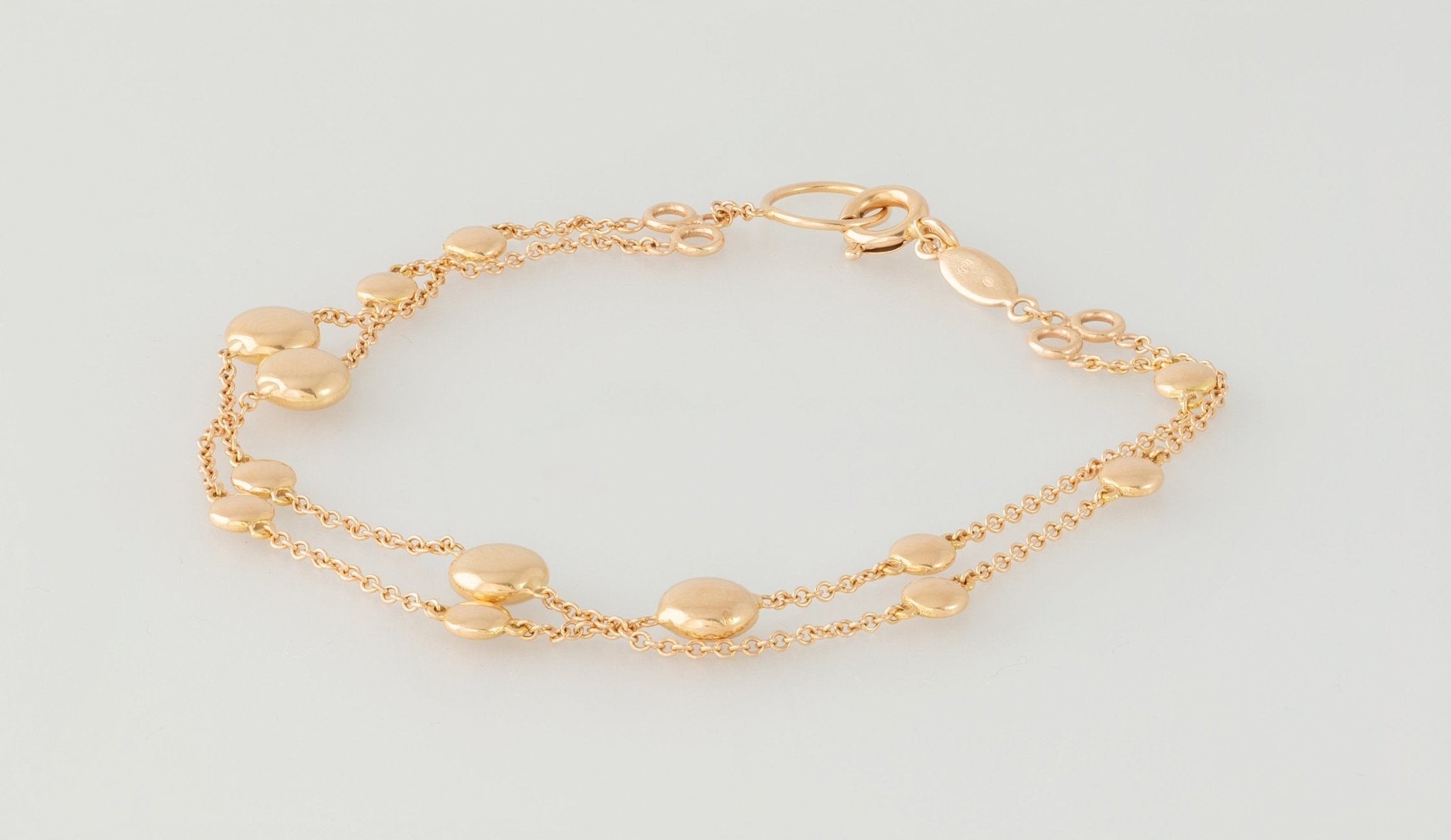 Pulsera Suarez de oro rosa 18k - Mayka Jewels