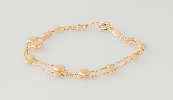 Pulsera Suarez de oro rosa 18k - Mayka Jewels