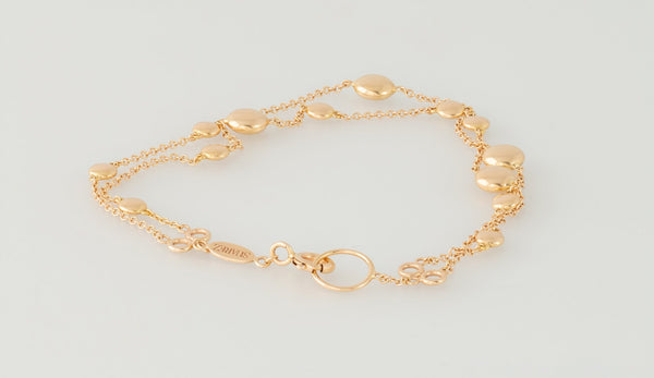 Pulsera Suarez de oro rosa 18k - Mayka Jewels