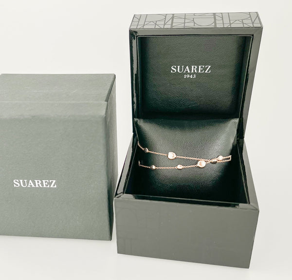 Pulsera Suarez de oro rosa 18k - Mayka Jewels