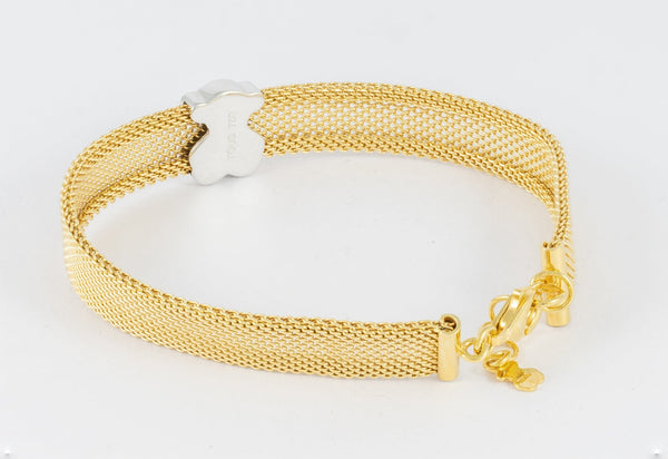 Pulsera Tous en oro amarillo 18k con diamantes - Mayka Jewels