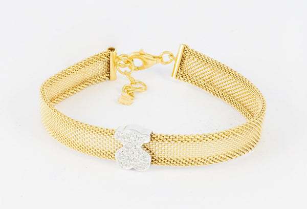 Pulsera Tous en oro amarillo 18k con diamantes - Mayka Jewels