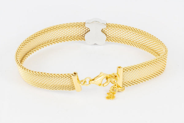 Pulsera Tous en oro amarillo 18k con diamantes - Mayka Jewels