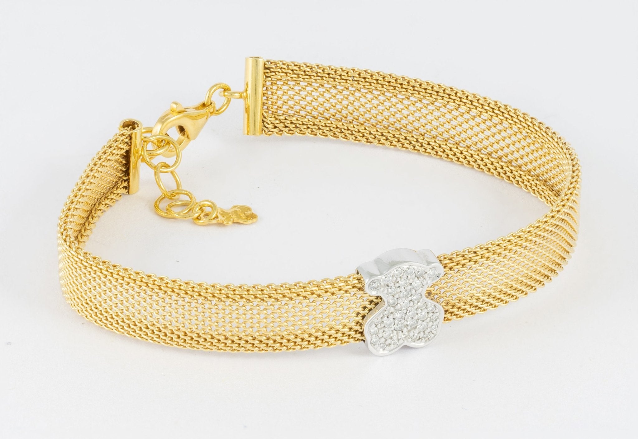 Pulsera Tous en oro amarillo 18k con diamantes - Mayka Jewels
