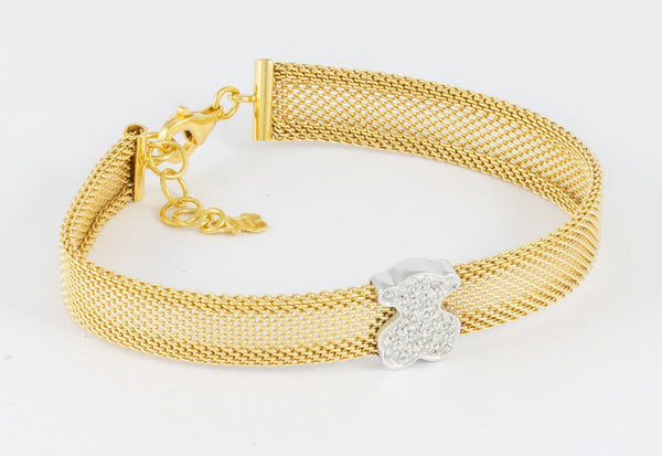 Pulsera Tous en oro amarillo 18k con diamantes - Mayka Jewels