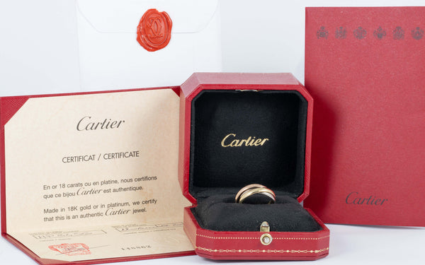 Anillo Cartier Trinity oro amarillo, blanco y rosa 18k