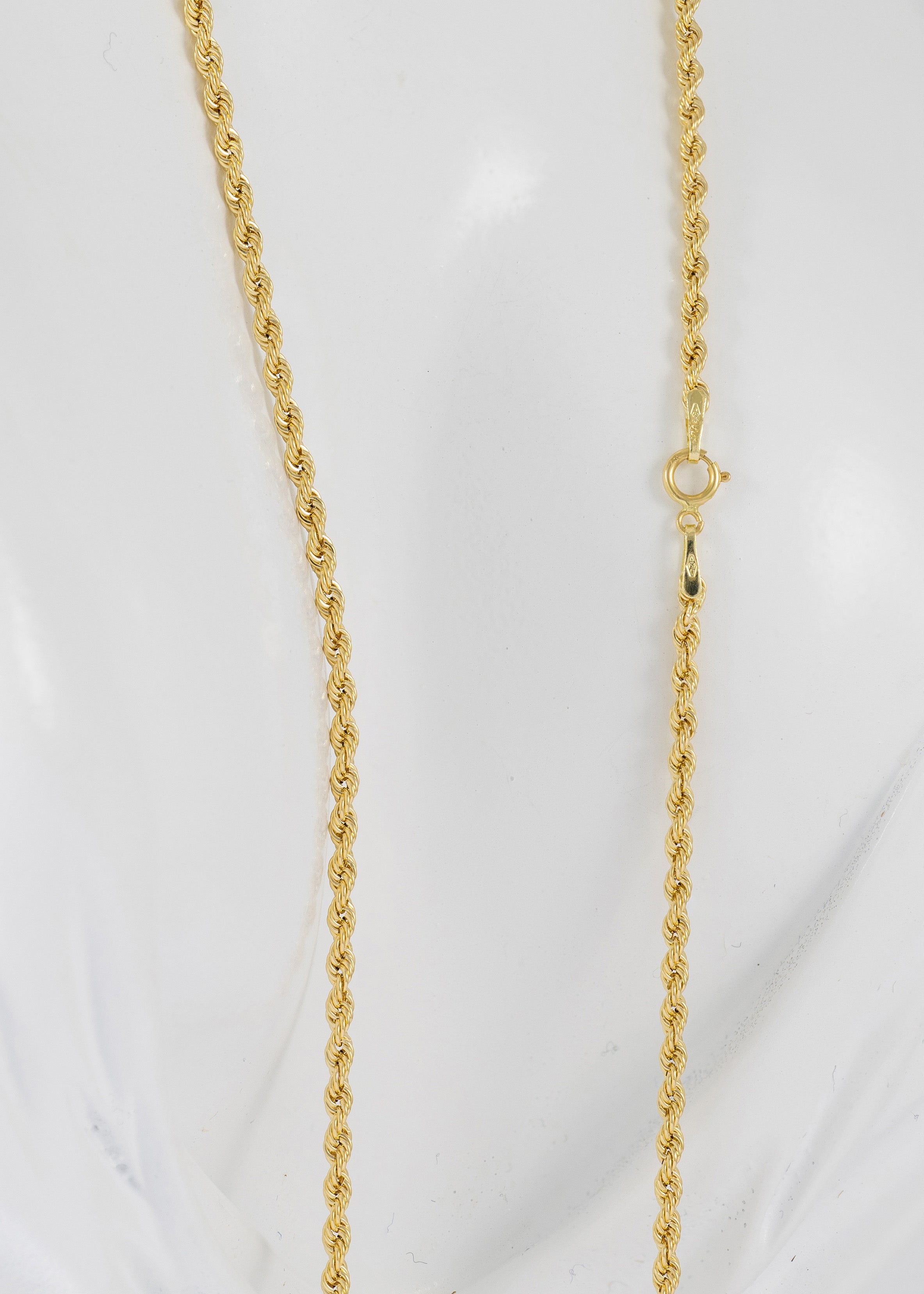 Cadena cordón oro amarillo 18k 60cm