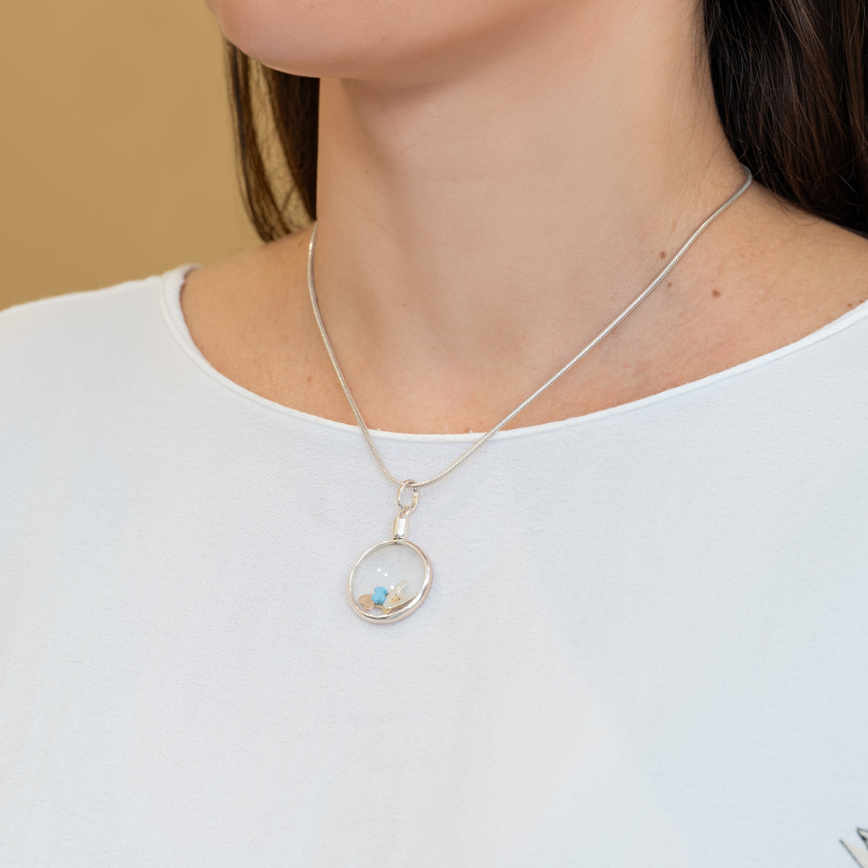 Cadena con colgante personalizado Tous letra A en plata 925