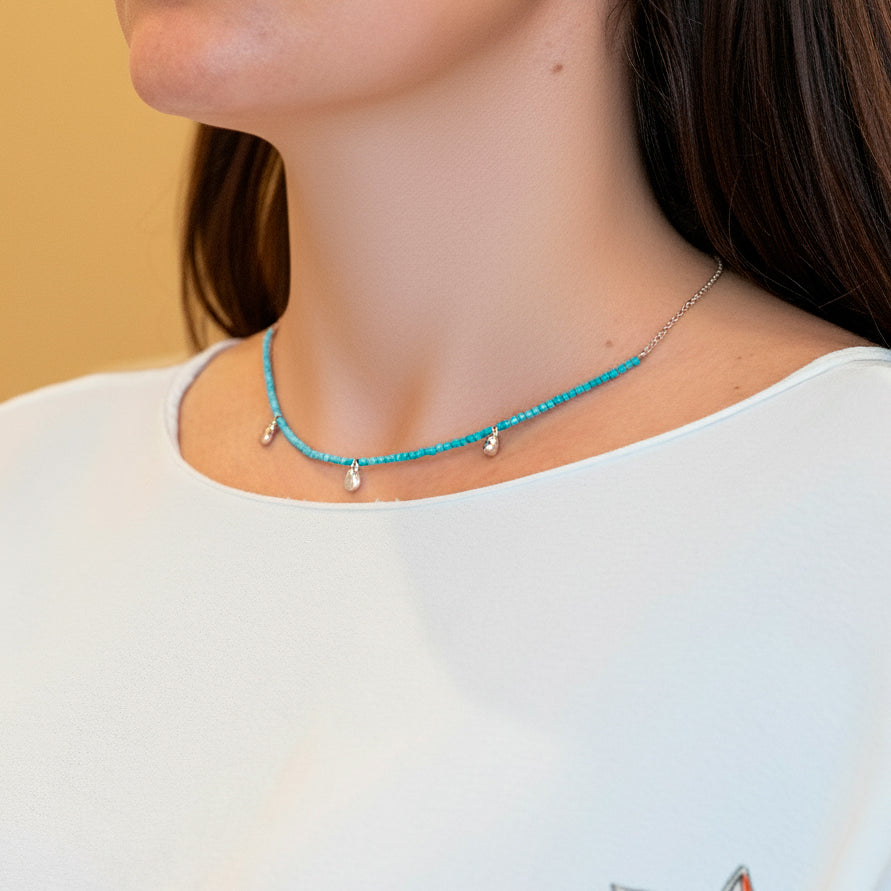 Collar Tous de plata 925 y calcita teñida Joy Bits