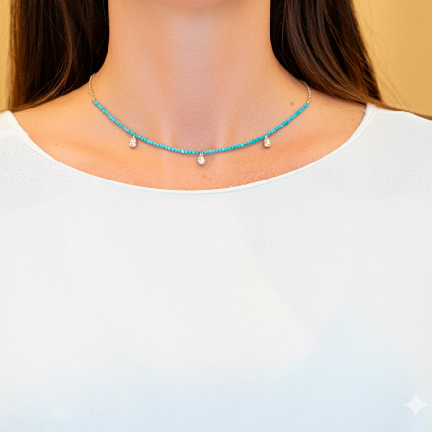 Collar Tous de plata 925 y calcita teñida Joy Bits