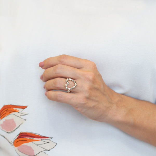 Anillo Tous de plata 925 corazón Sugar Party