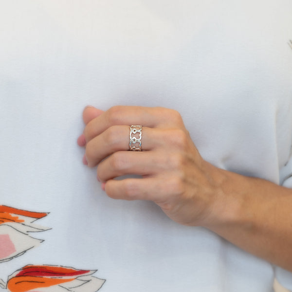 Anillo Tous en plata 925 New Carrusel con diseño de osos