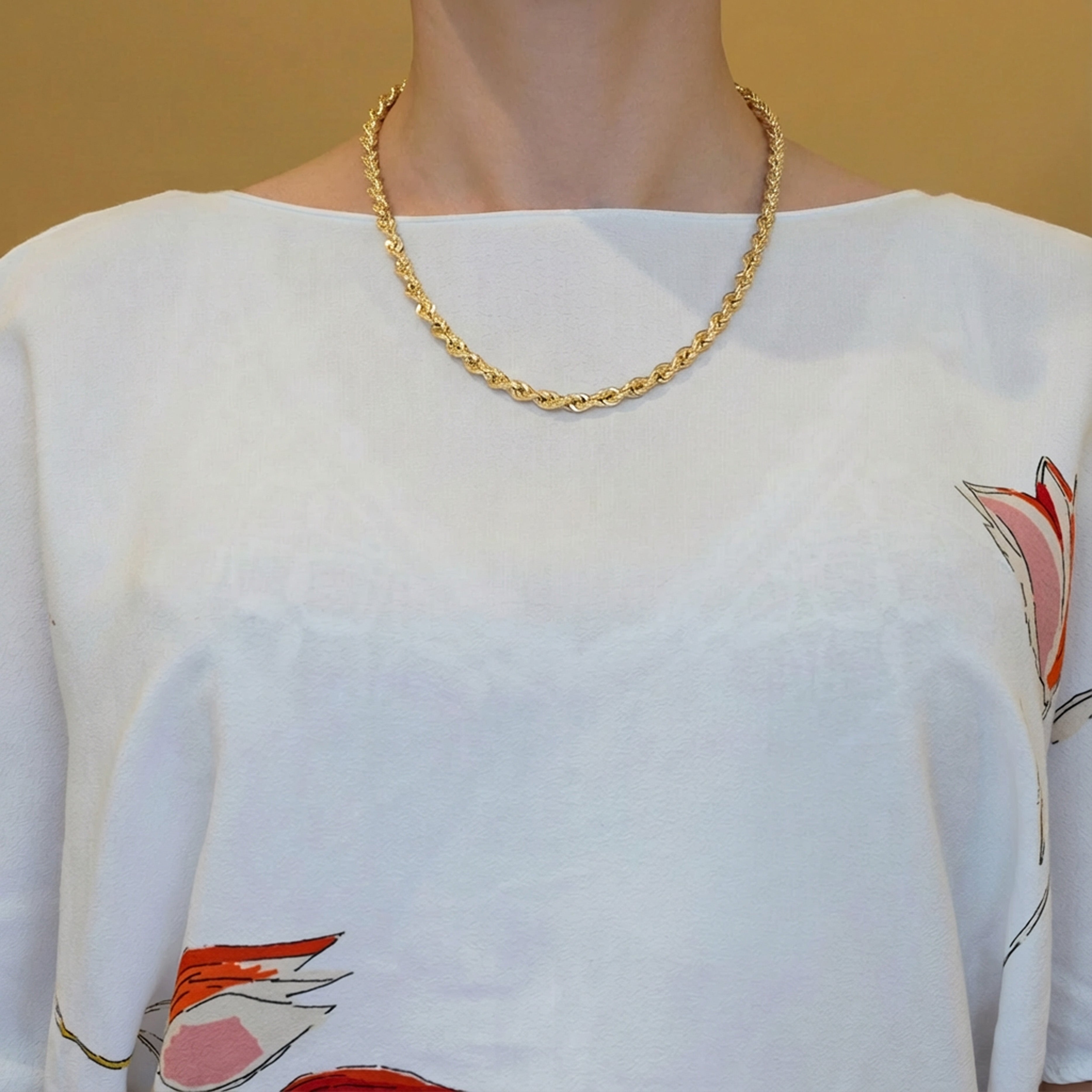 Cadena cordón oro 18k 750 50cm