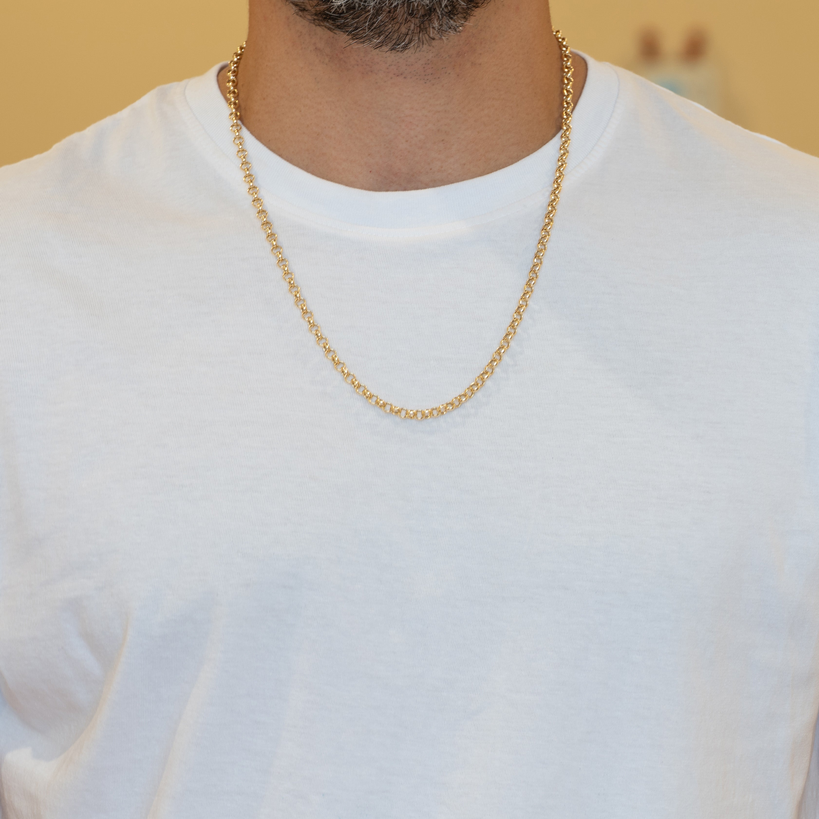 Cadena rolo oro 18k 750 60cm