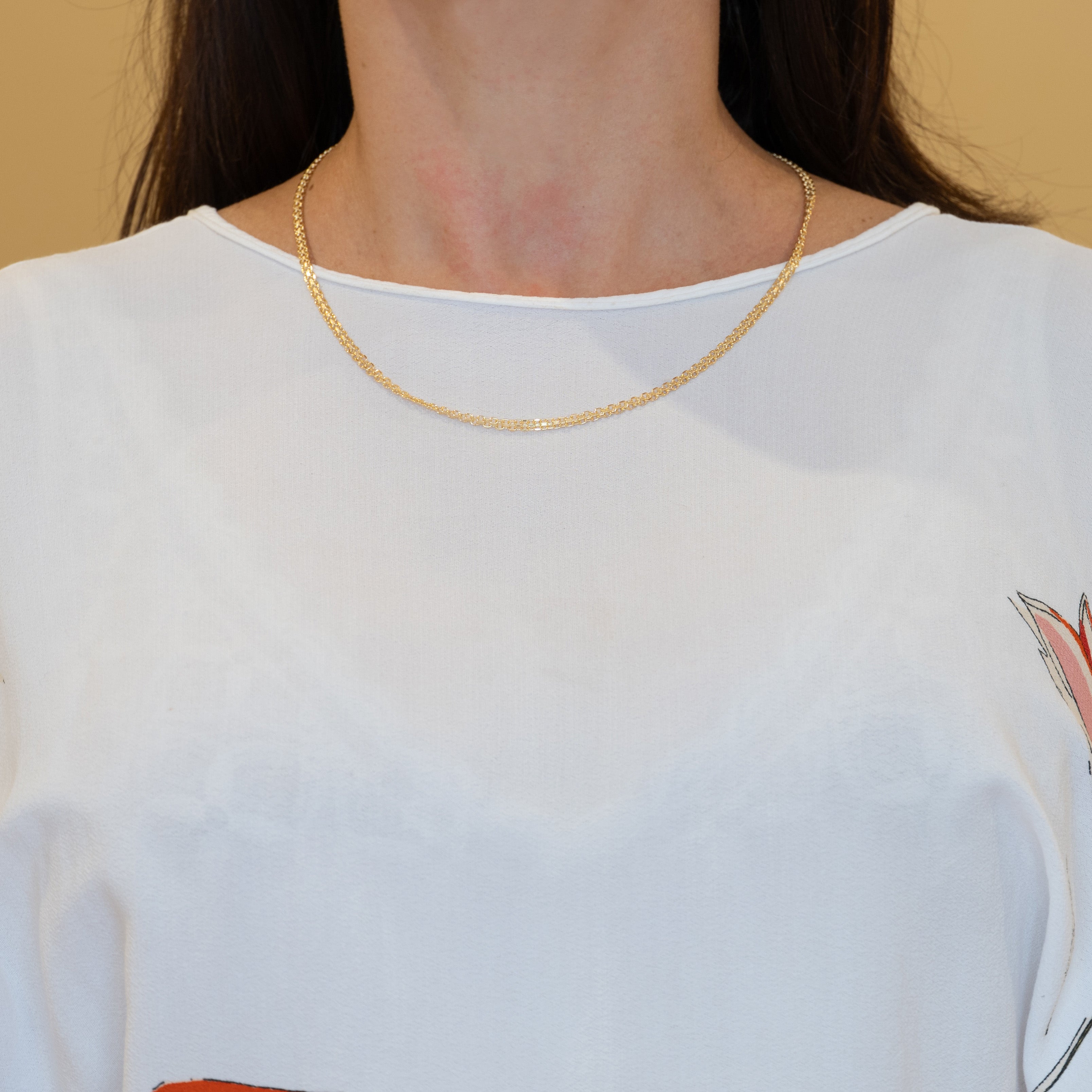 Cadena bismark oro 18k 750 50cm