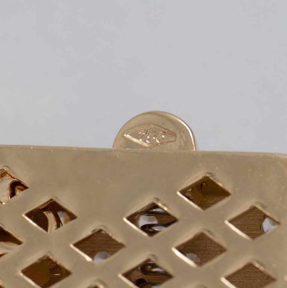 Cadena barbada cubana oro 18k 750 65cm