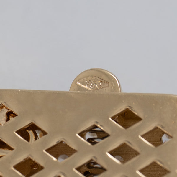 Cadena barbada cubana oro 18k 750 65cm