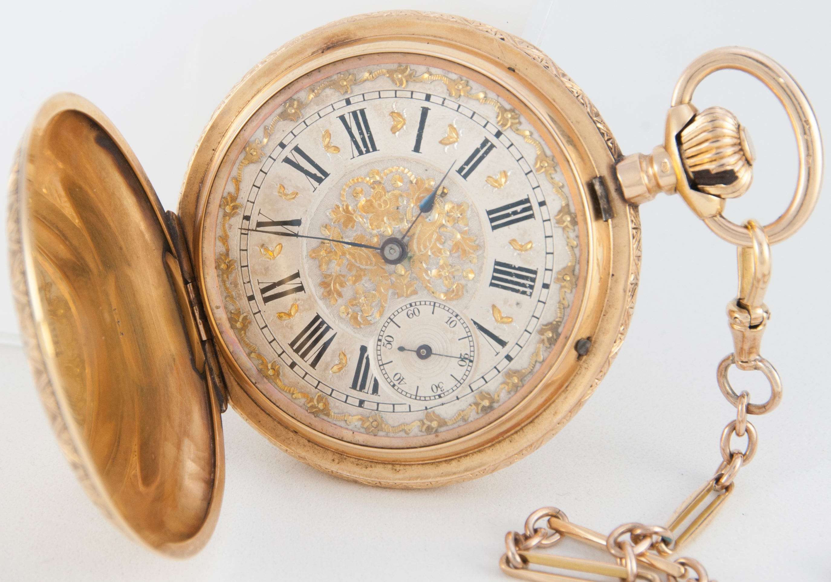 C.J & A.Perrenoud & Cie Pocket Watch Yellow Gold 18k - Circa 1885 - WATCH CHAIN NOT INCLUDED