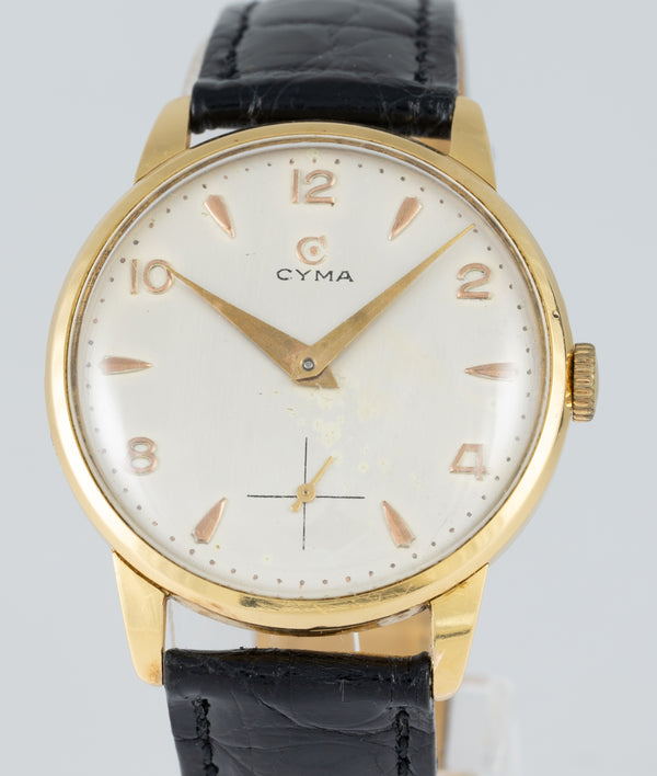 Cyma Vintage Yellow Gold 18k Caliber 586K Ref: 804-148