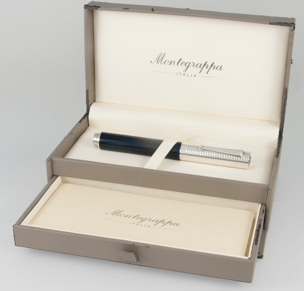 Montegrappa Espressione Duetto Blue Resin Fountain Pen