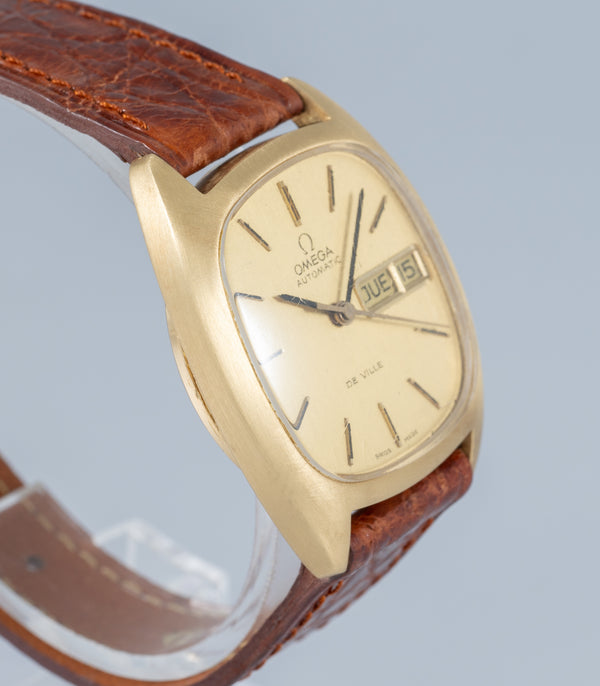 Omega Deville Automatic Square Dial Yellow Gold 18k Ref: 162.0068