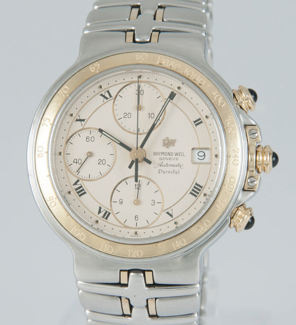Raymond Weil Parsifal Automatic Chronograph Steel and Yellow Gold Ref: 7790