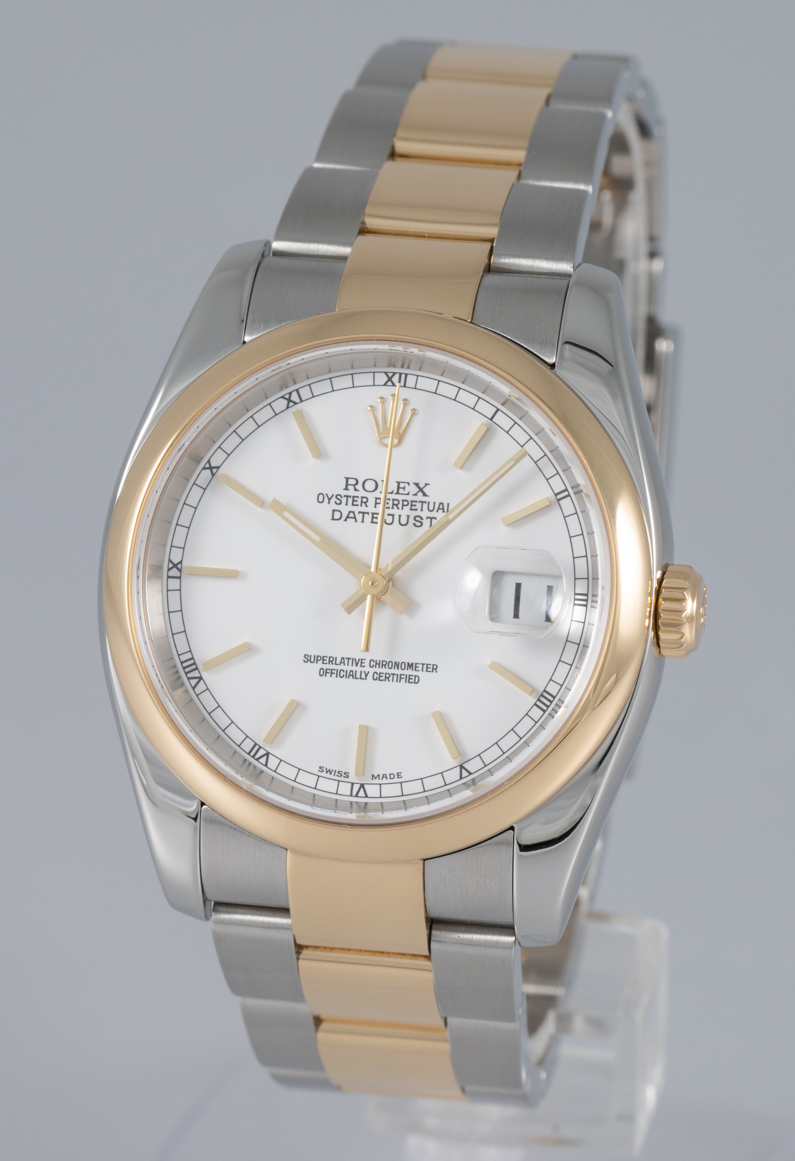 Rolex Datejust 36 Steel and Yellow Gold Ref: 116203 
