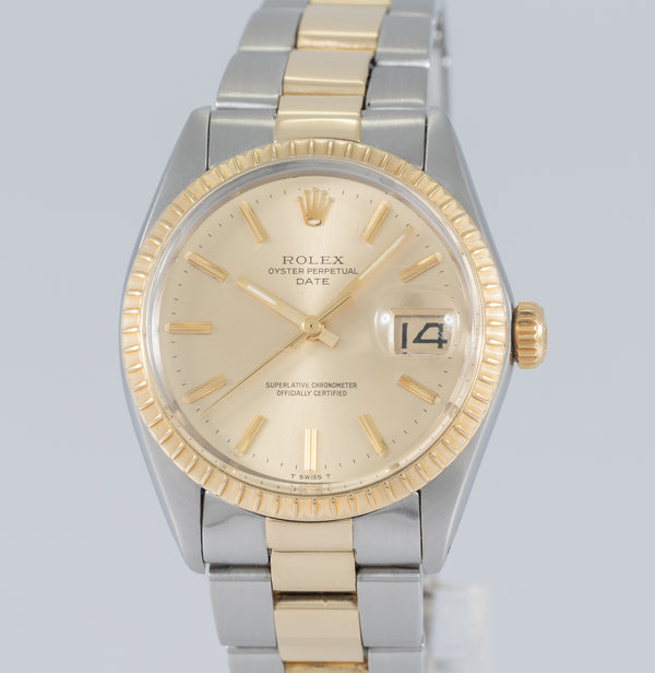 Rolex Oyster Perpetual Date Steel and Yellow Gold Ref: 1505