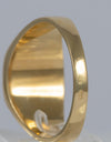 Anillo Dólar de oro amarillo 18k