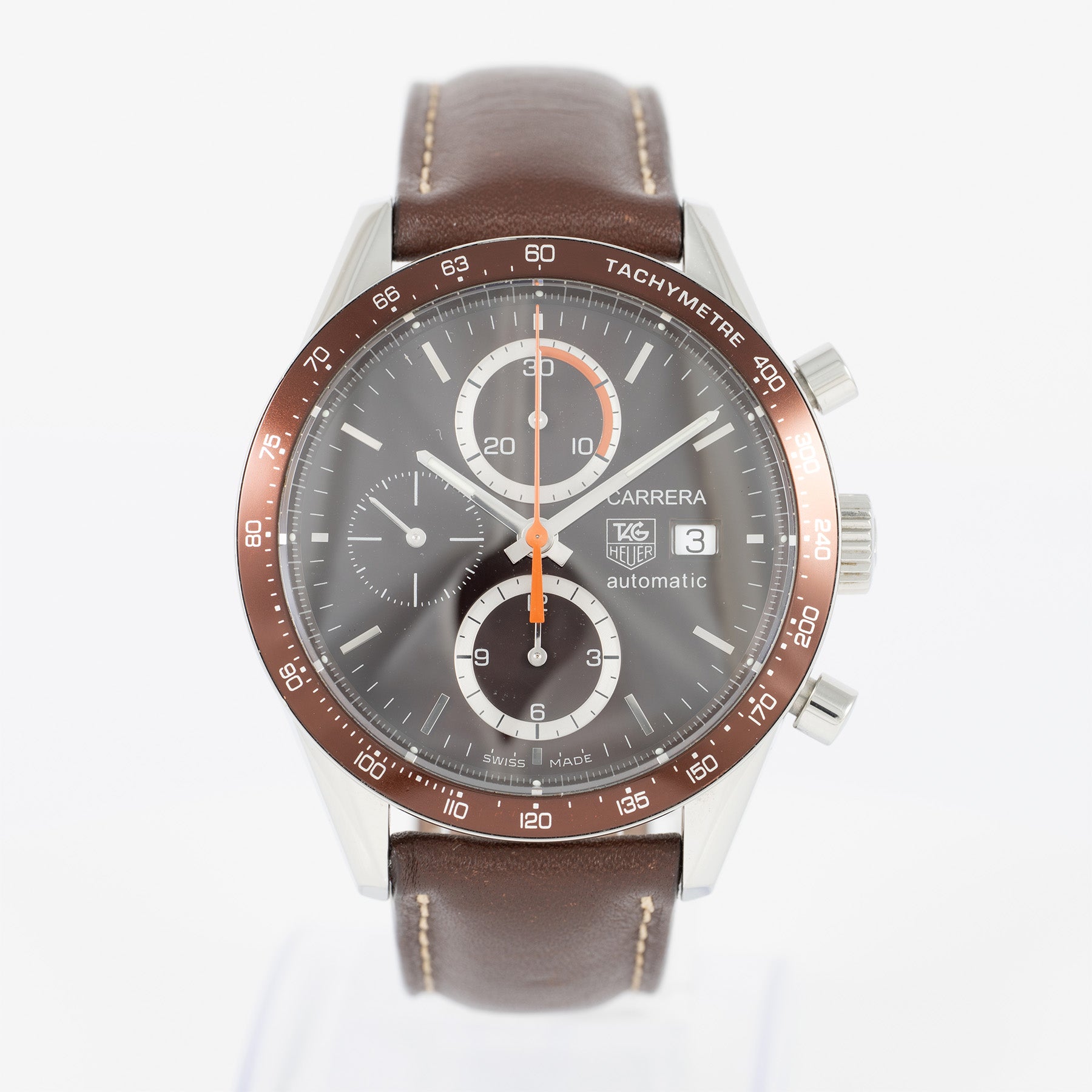 Tag Heuer Carrera Chronograph Brown Dial Ref: CV2013-2
