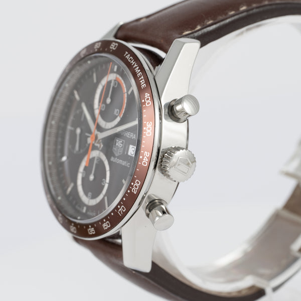 Tag Heuer Carrera Chronograph Brown Dial Ref: CV2013-2