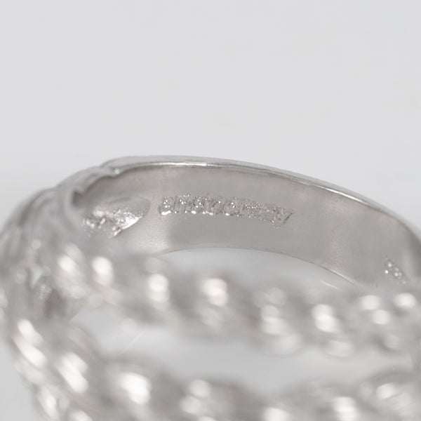 Anillo Aristocrazy de plata 925 triple con relieve