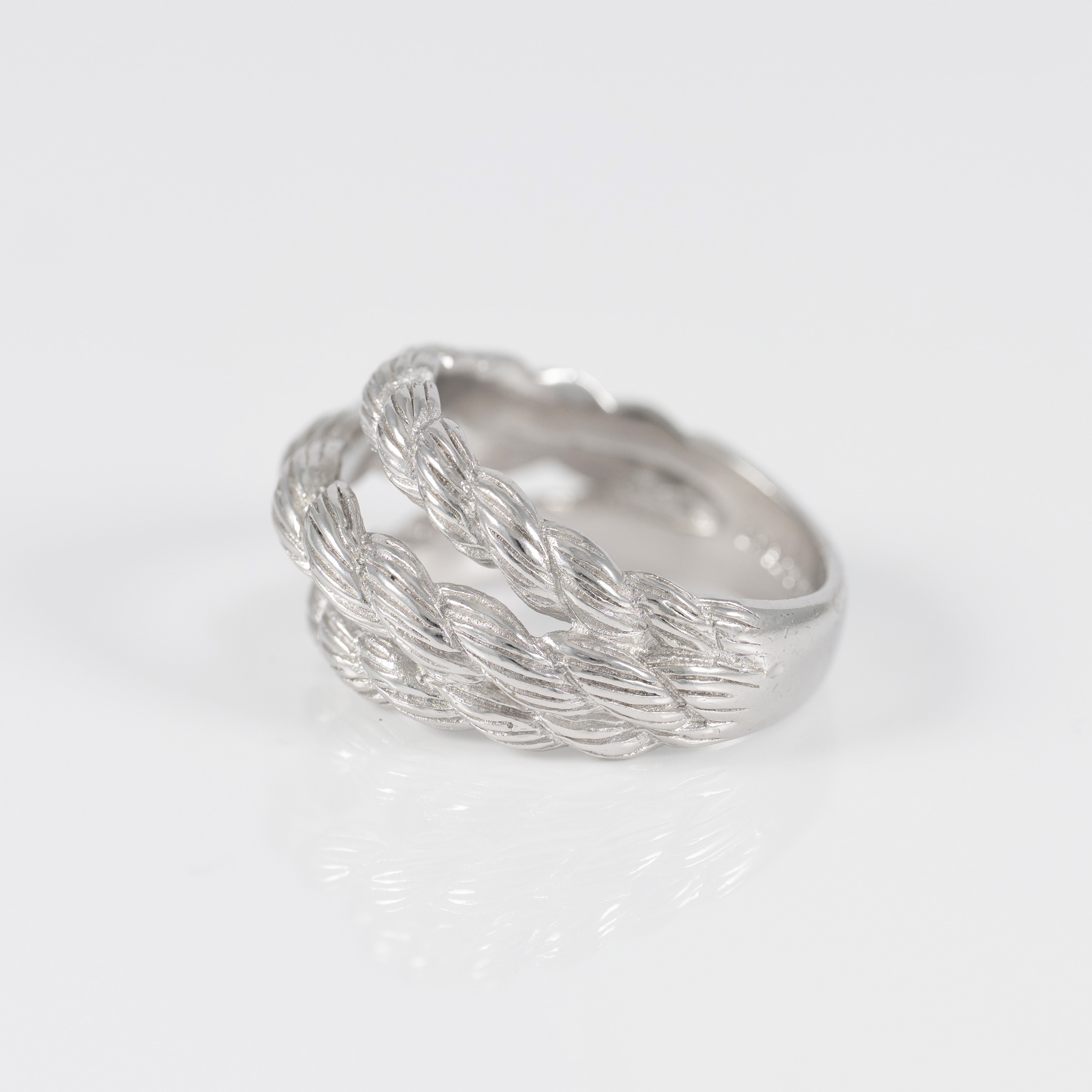 Anillo Aristocrazy de plata 925 triple con relieve