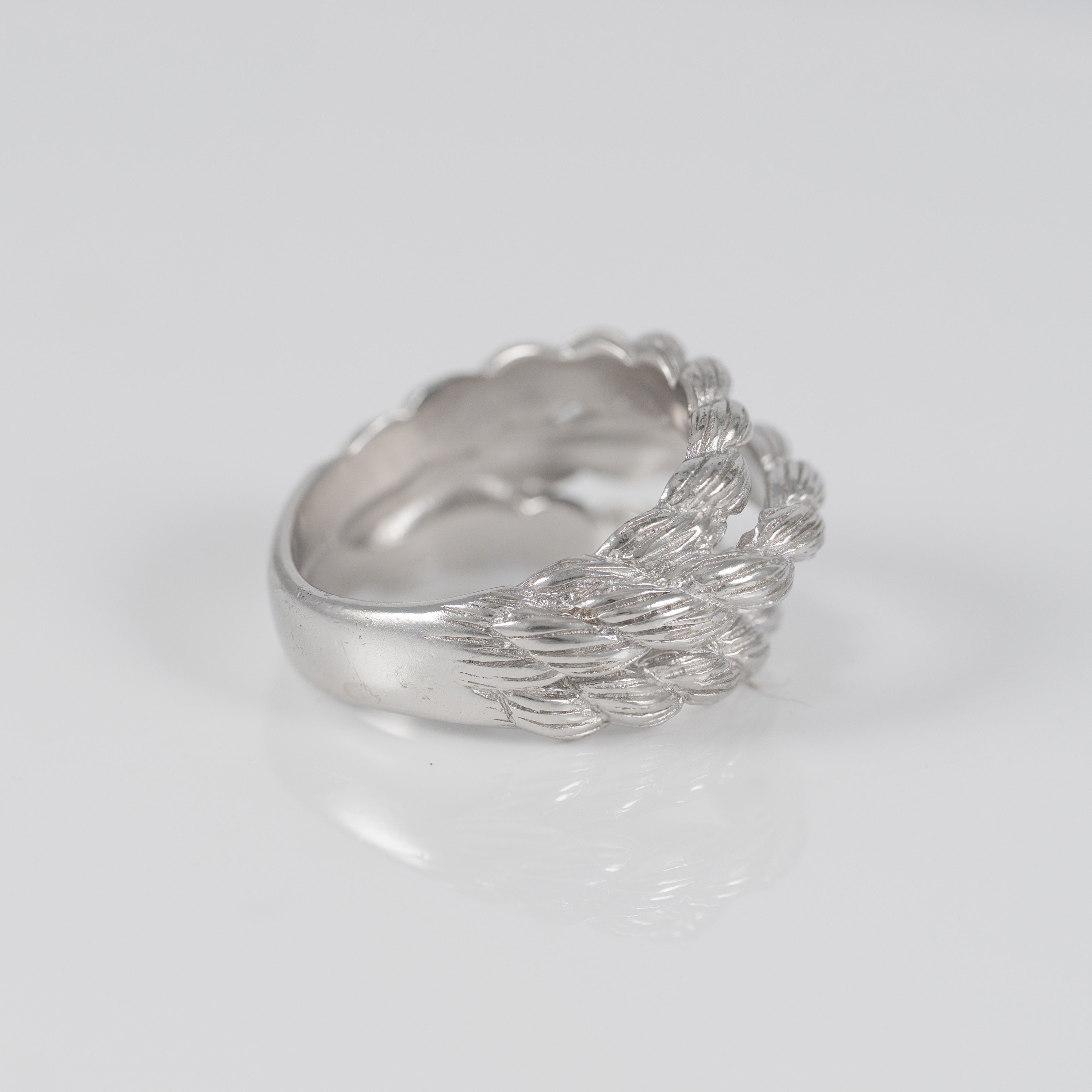 Anillo Aristocrazy de plata 925 triple con relieve