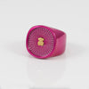 Anillo Tous en plata 925 color fucsia Oursin