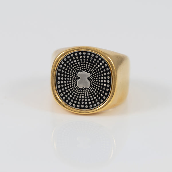 Anillo Tous en plata Vermeil bicolor Oursin