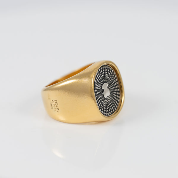 Anillo Tous en plata Vermeil bicolor Oursin