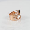 Anillo Tous en plata vermeil rosa con gemas Join