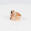 Anillo Tous en plata vermeil rosa con gemas Join