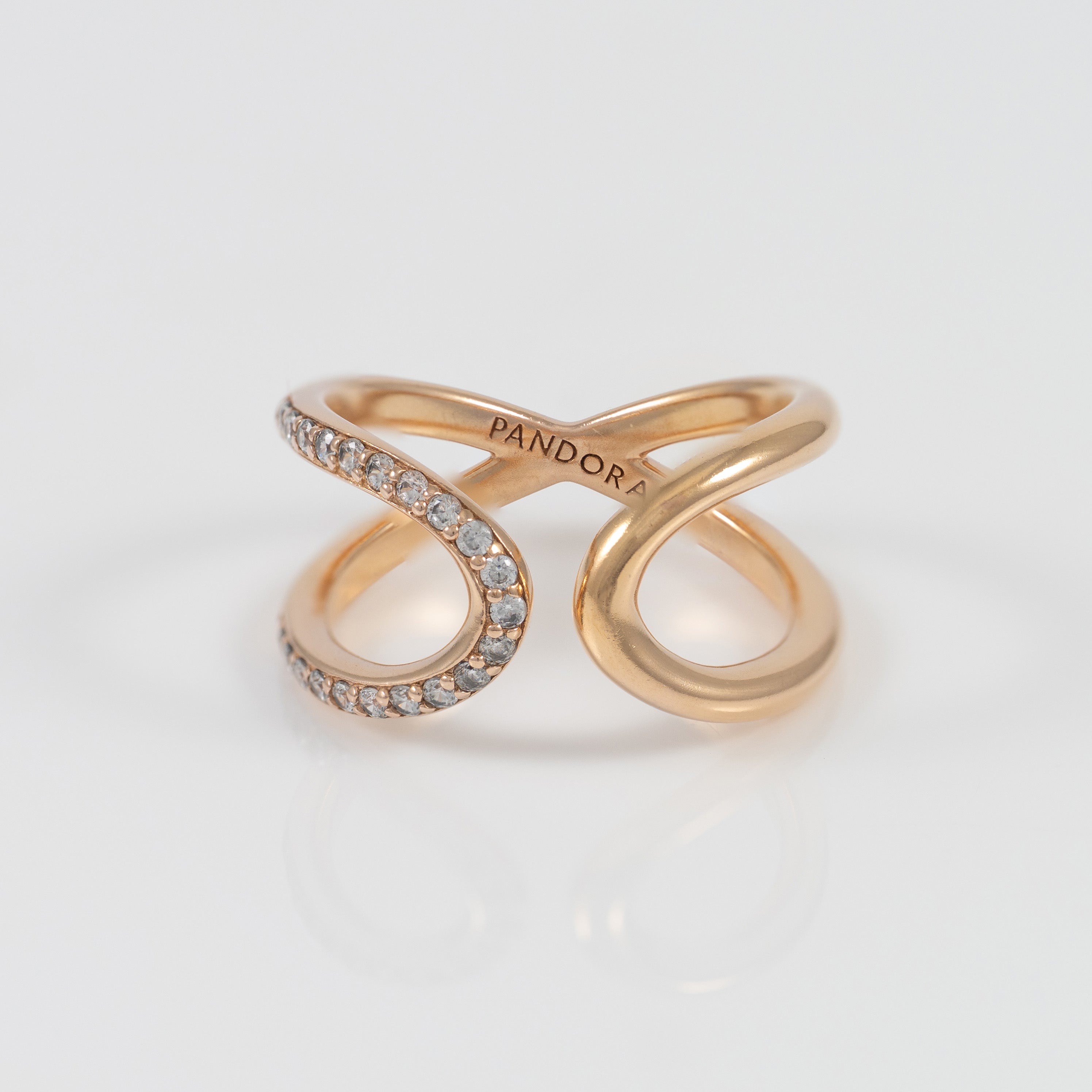 Anillo Abierto  Pandora de plata Vermeil Infinito