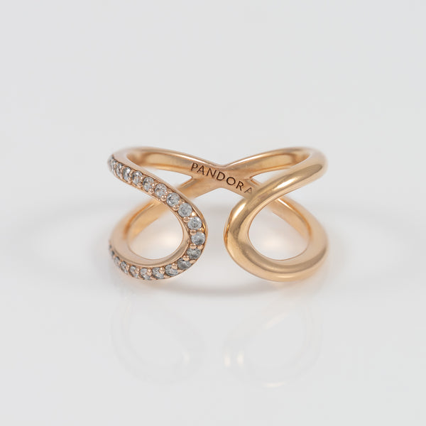 Anillo Abierto  Pandora de plata Vermeil Infinito