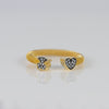 Anillo Abierto Tous  en Plata Vermeil y Diamantes Nocturne