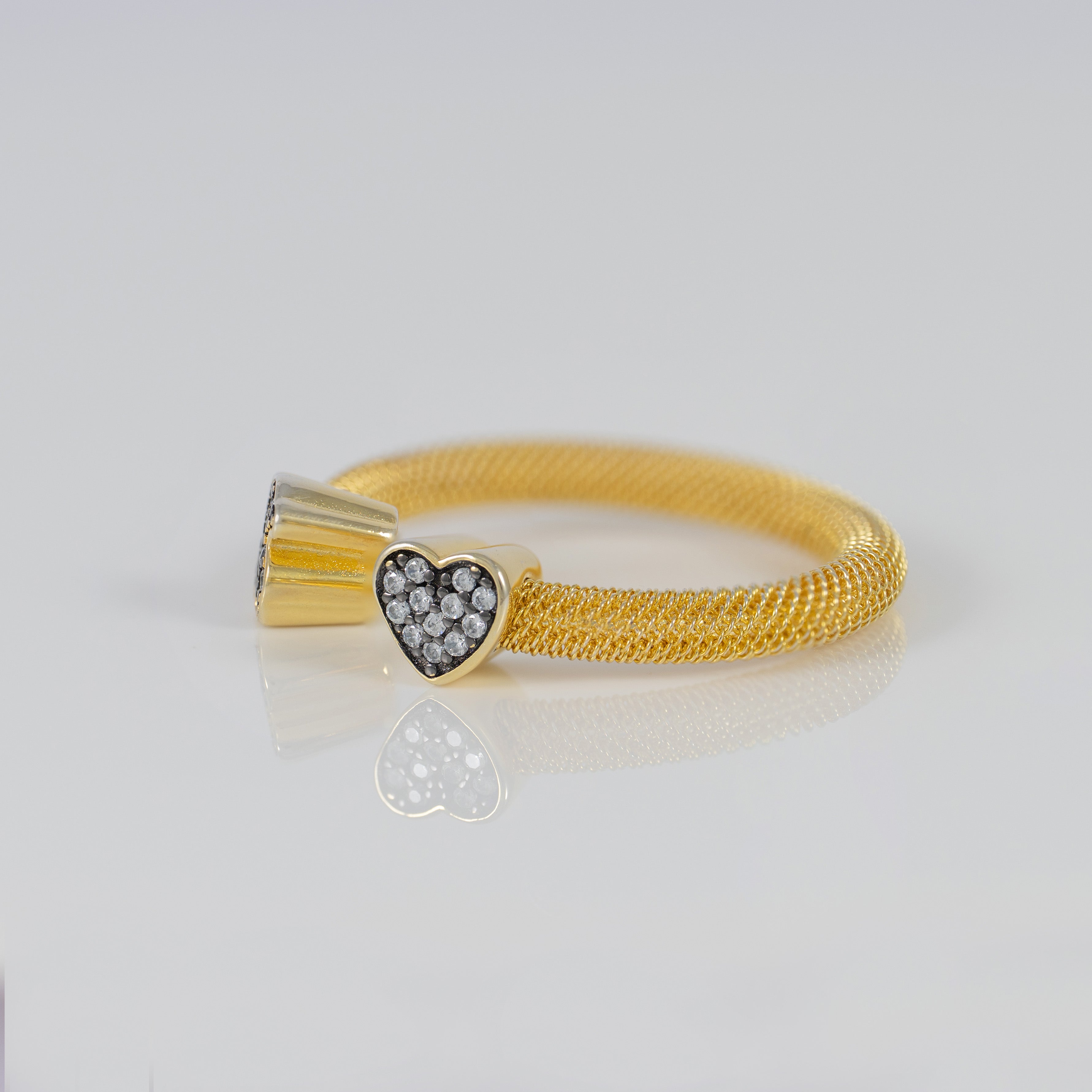 Anillo Abierto Tous  en Plata Vermeil y Diamantes Nocturne