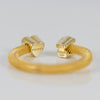 Anillo Abierto Tous  en Plata Vermeil y Diamantes Nocturne