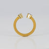 Anillo Abierto Tous  en Plata Vermeil y Diamantes Nocturne