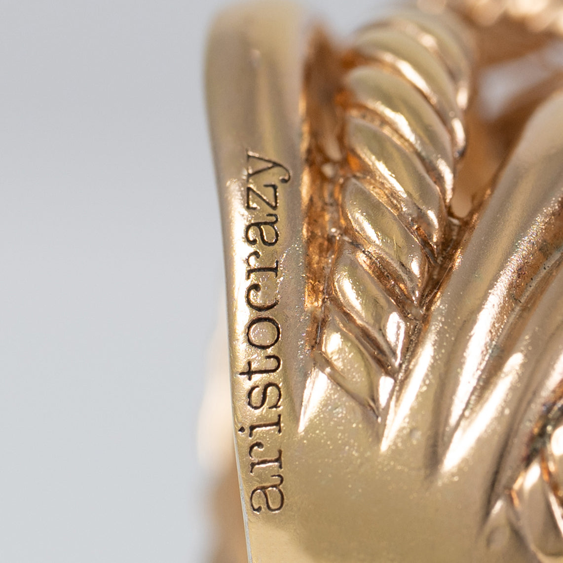 Anillo  Aristocrazy Mimbratta en plata vermeil